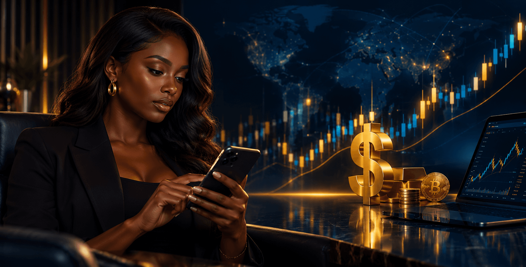 Market price charts for forex, crypto and indices